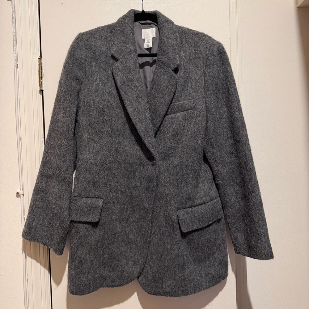 Brushed wool blazer